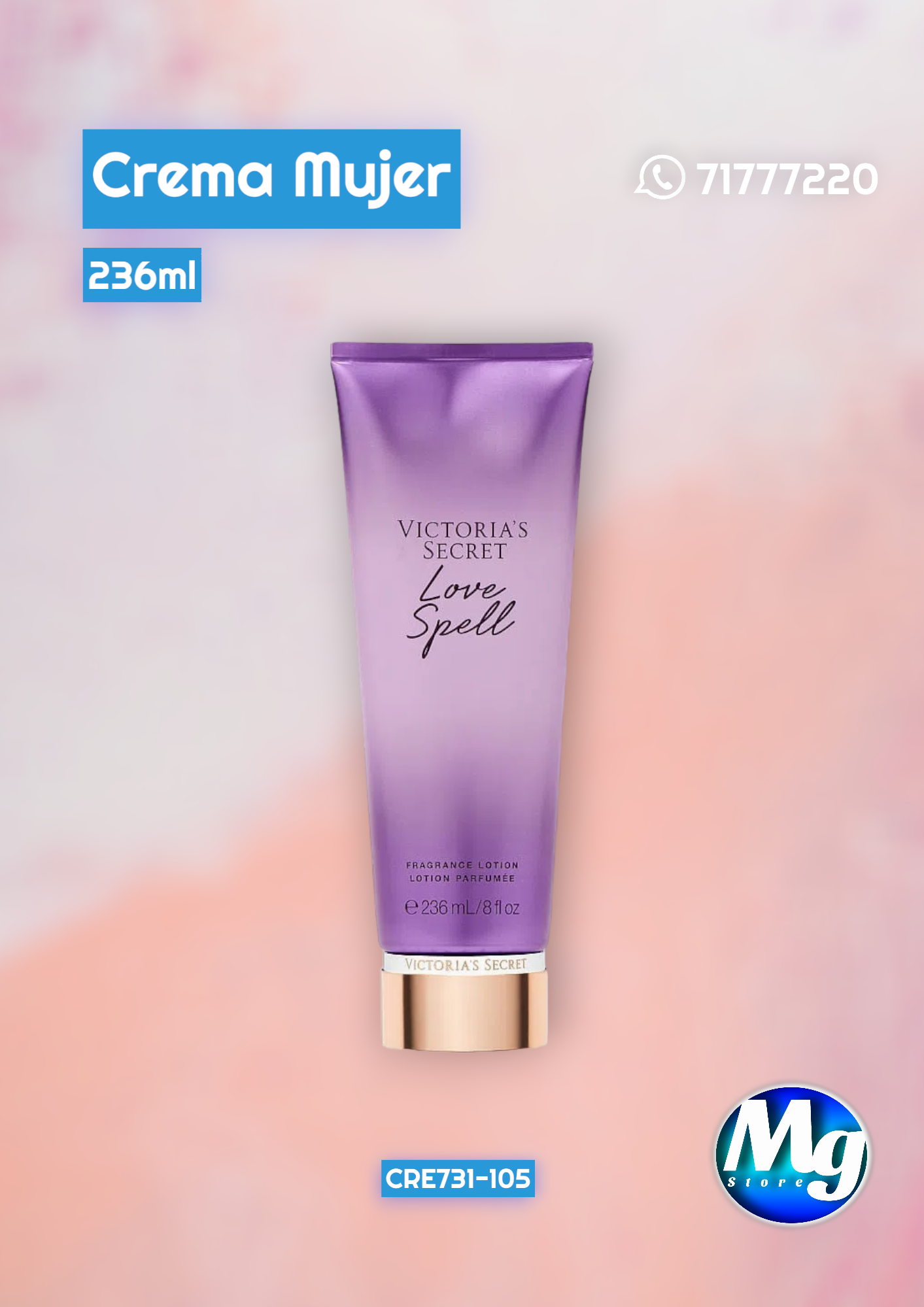 Crema Victoria's Love Spell 236ml Cre 731