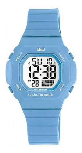 Reloj Digital Unisex Celeste Q&Q Rel 1262