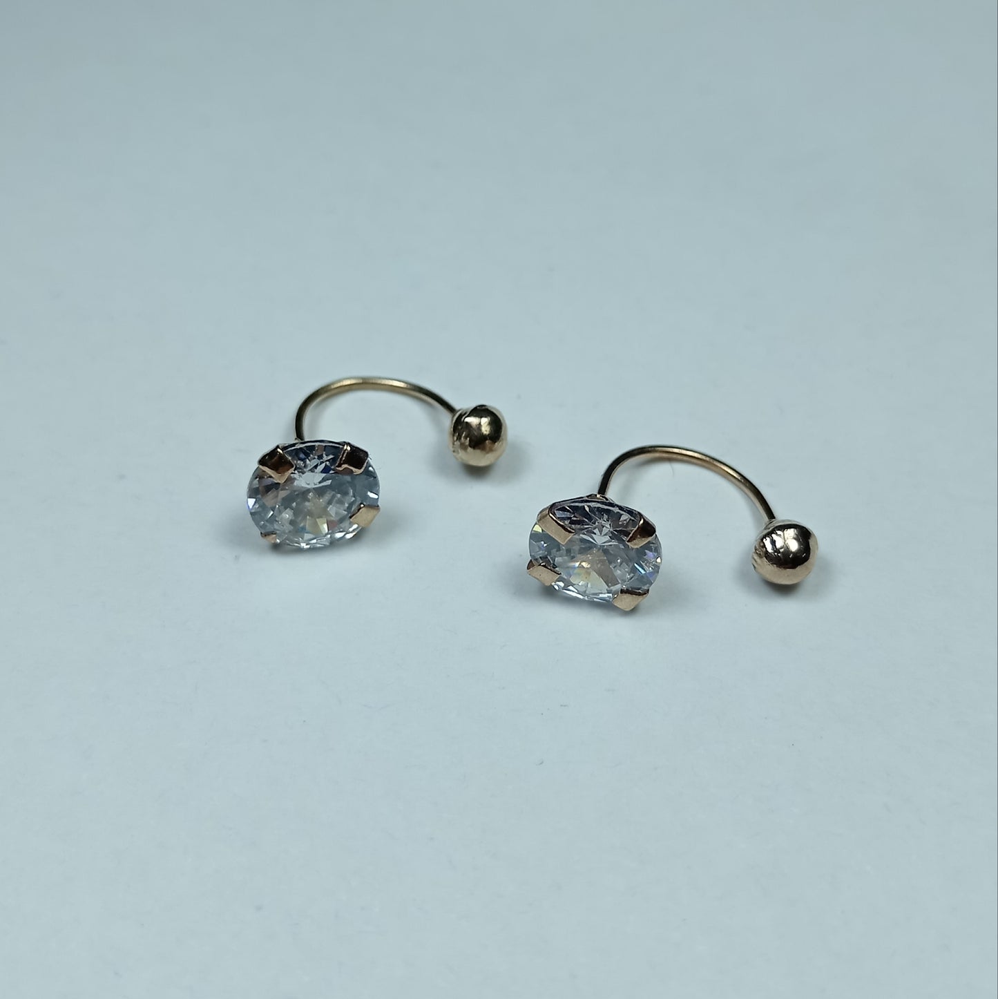 Aretes Oro Teléfono tipo U Are 966