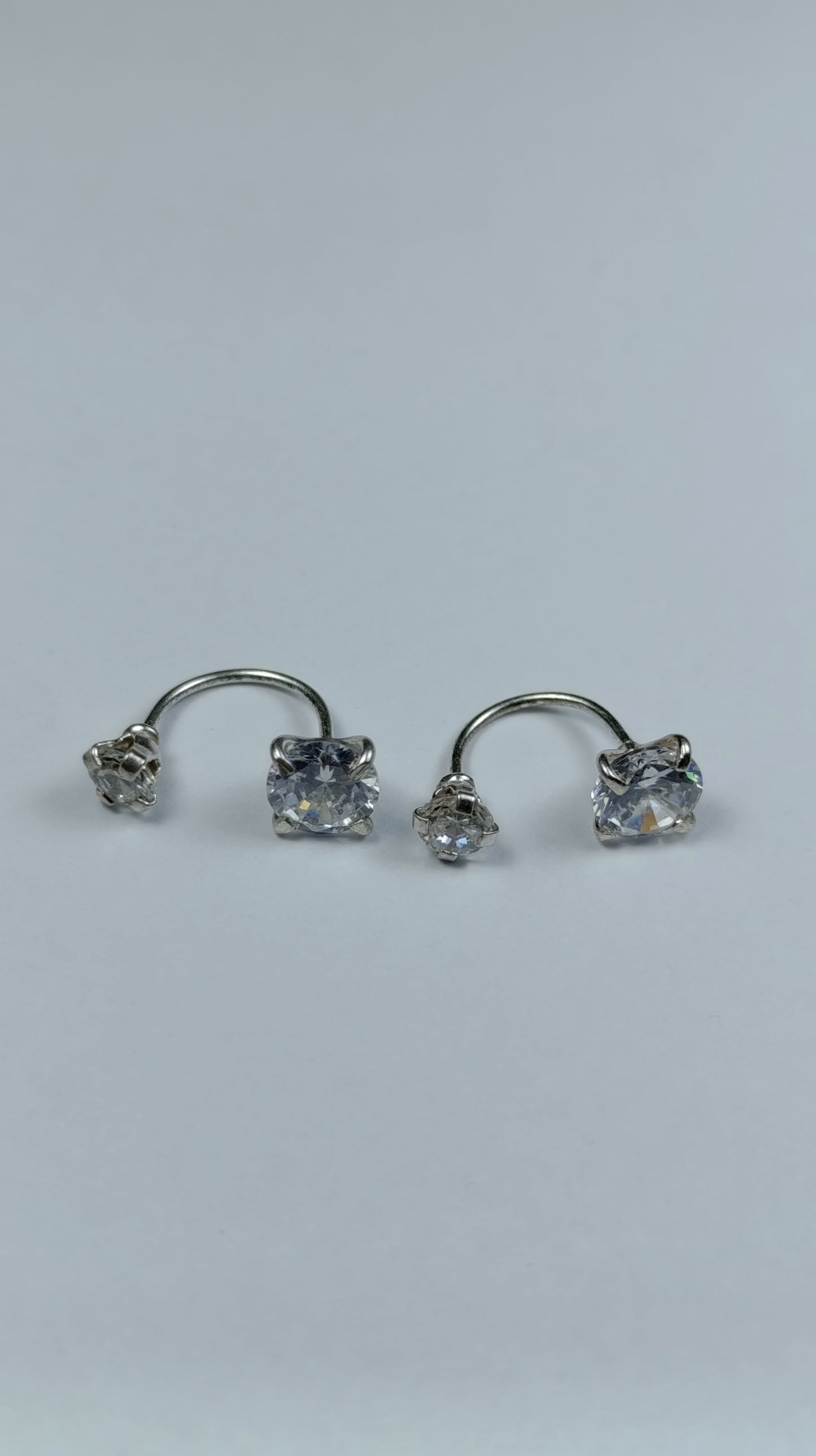 Aretes Plata Teléfono Tipo U Are 422
