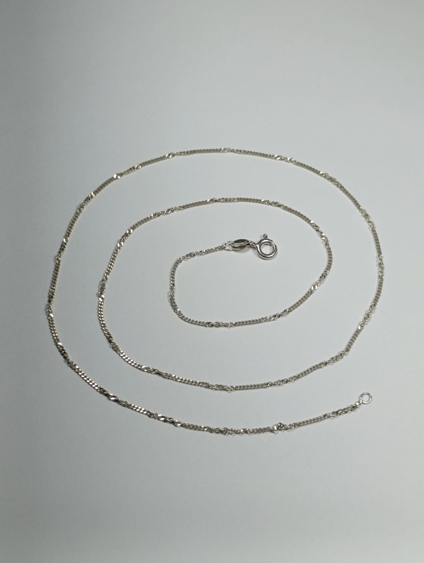 Cadena Plata Curb Cad 147