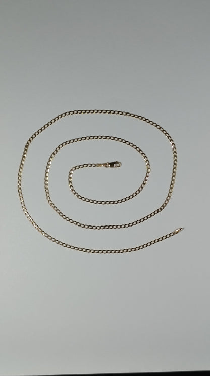 Cadena Oro Martillada 60x0.3 cm 2610 Cad 922