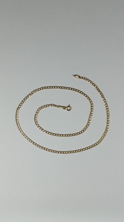 Cadena Oro Martillada 40x0.3 cm 2610 Cad 1050