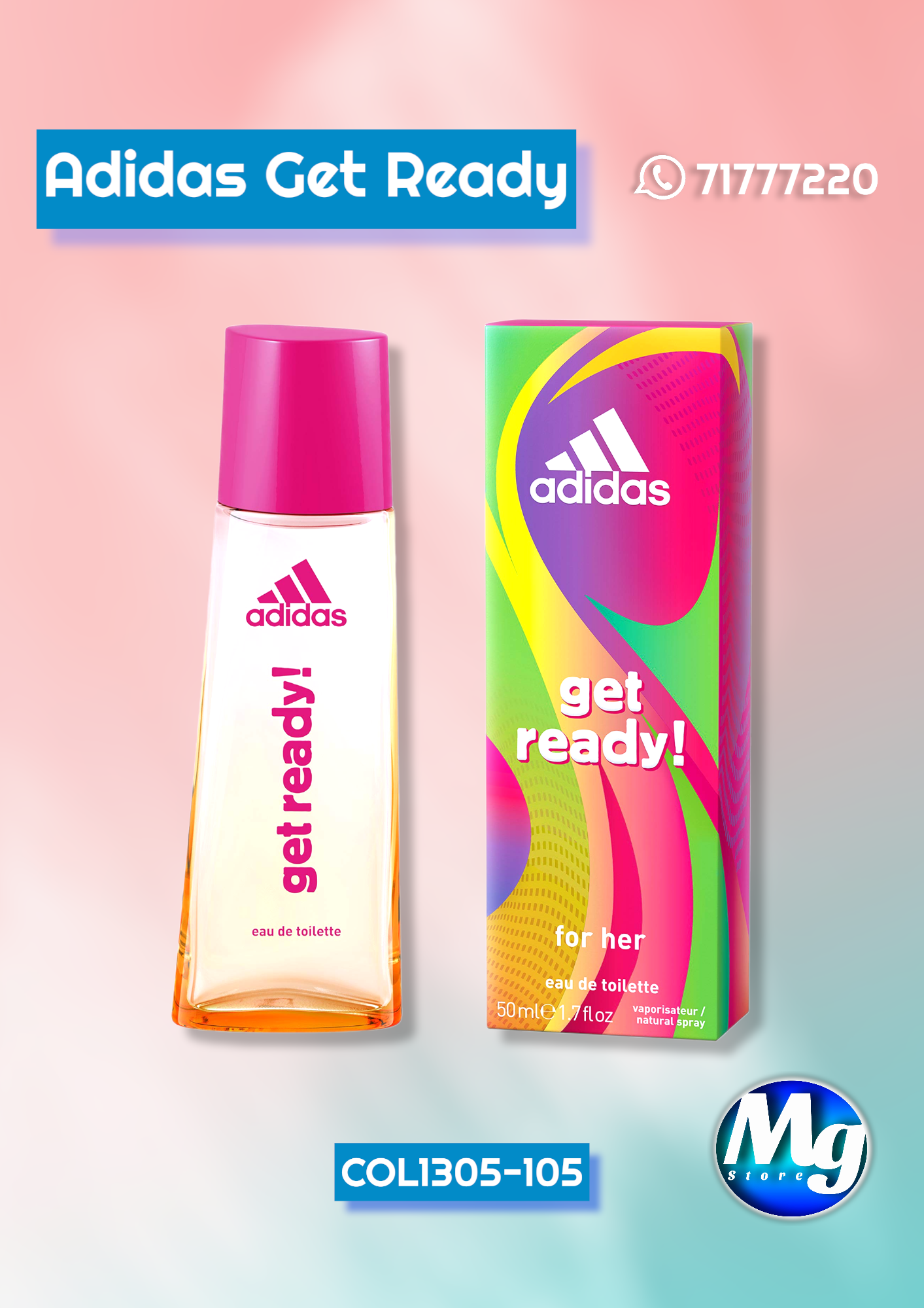 Perfume Adidas Get Ready Woman 50ml Per 1305