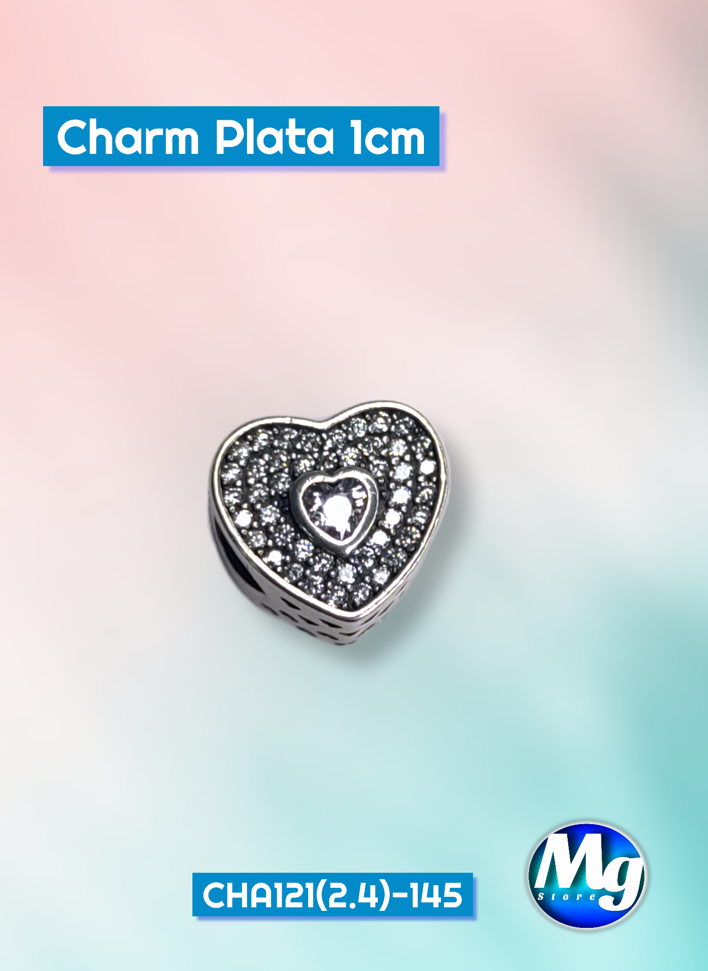 Charm Plata 1cm