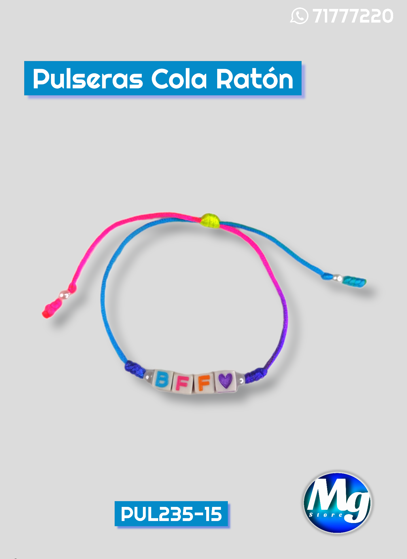 Pulseras Cola Ratón