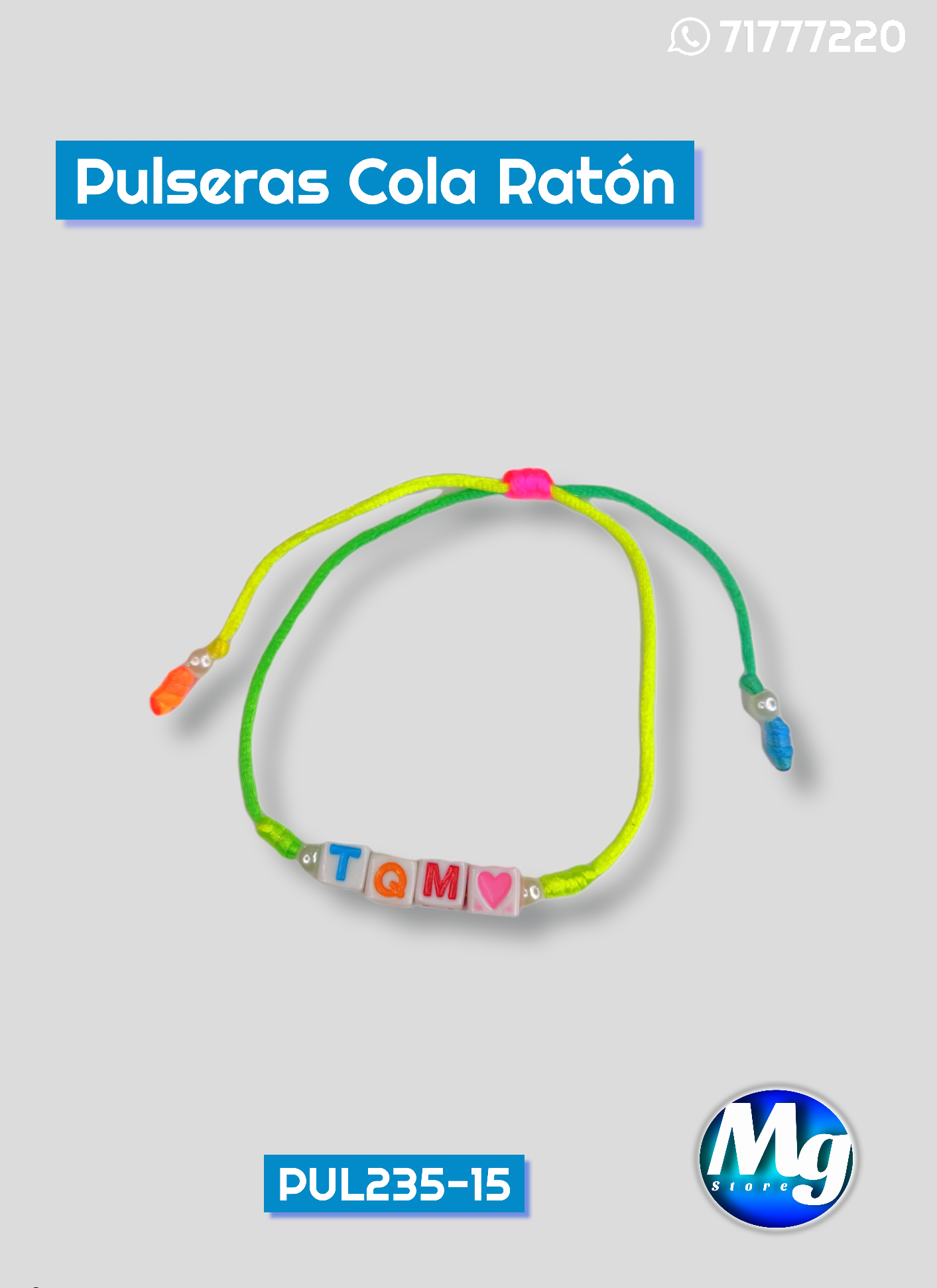 Pulseras Cola Ratón