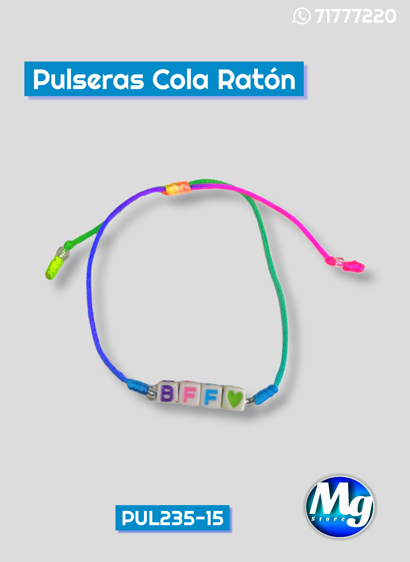 Pulseras Cola Ratón