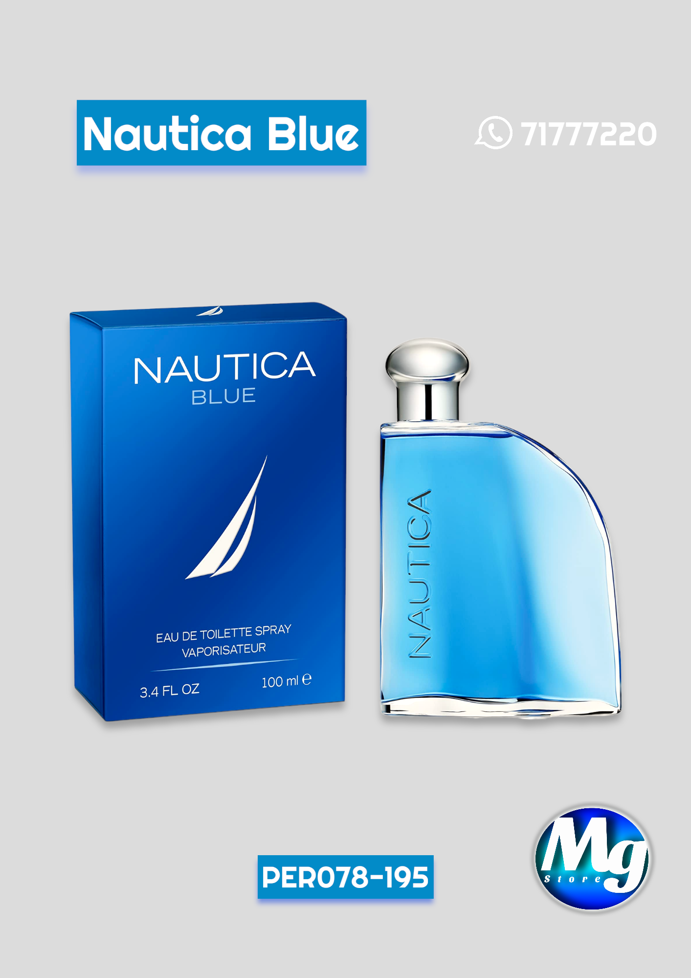 Perfume Nautica Blue 100ml Per 078