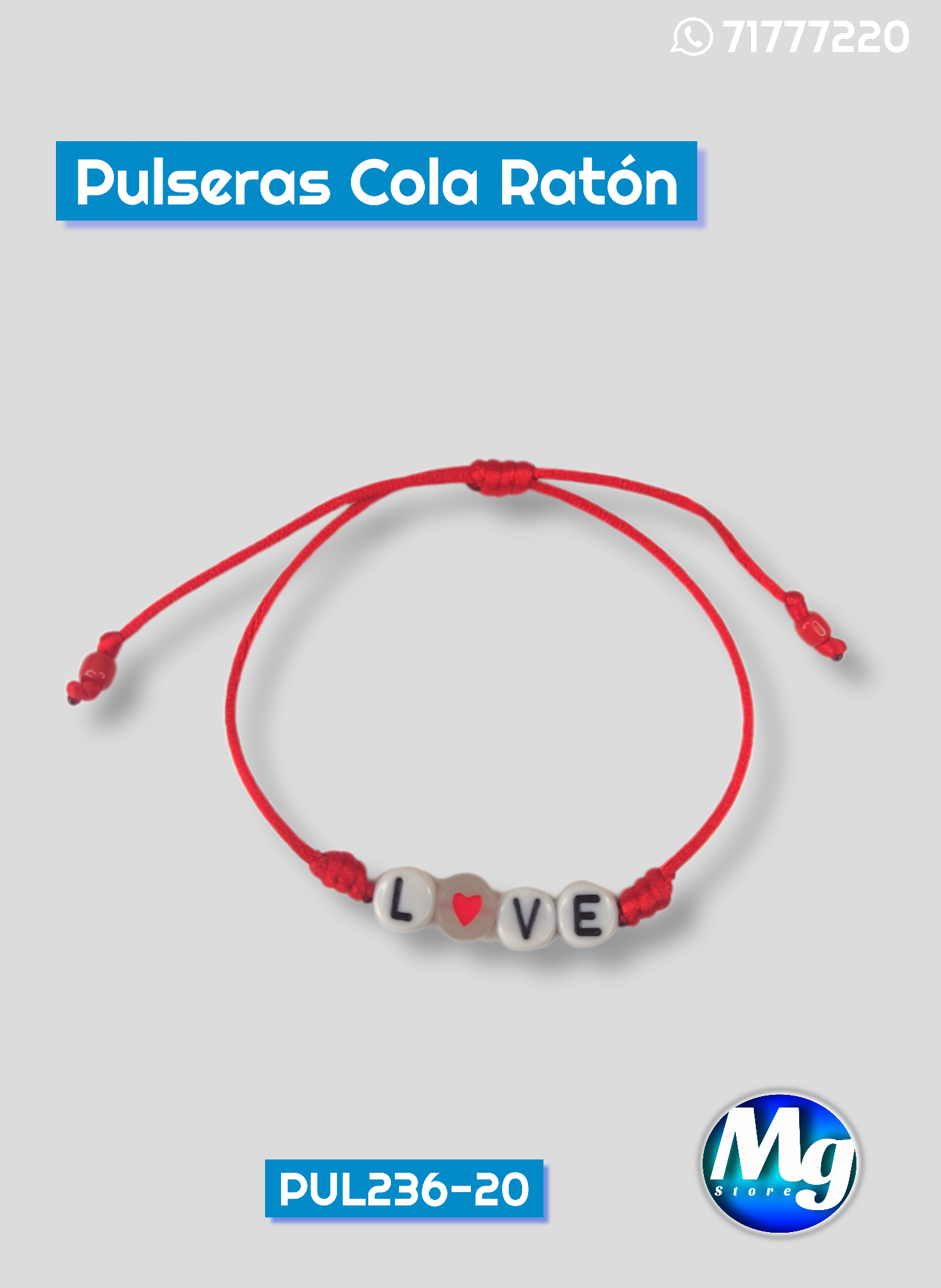 Pulseras Cola Ratón