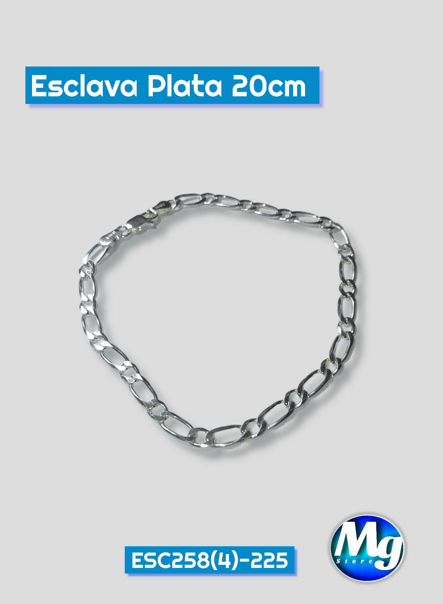 Esclava Plata 20cm