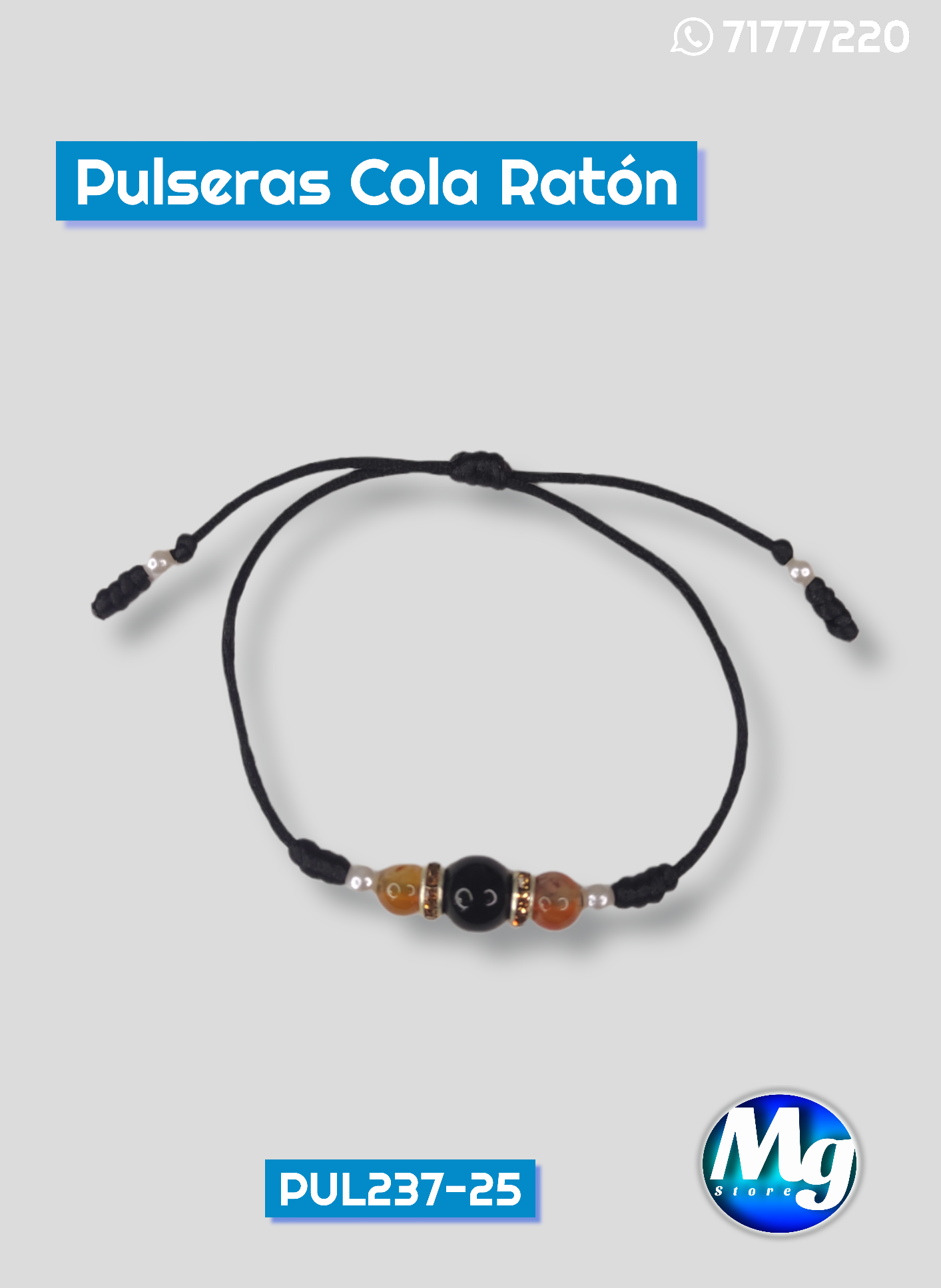 Pulseras Cola Ratón