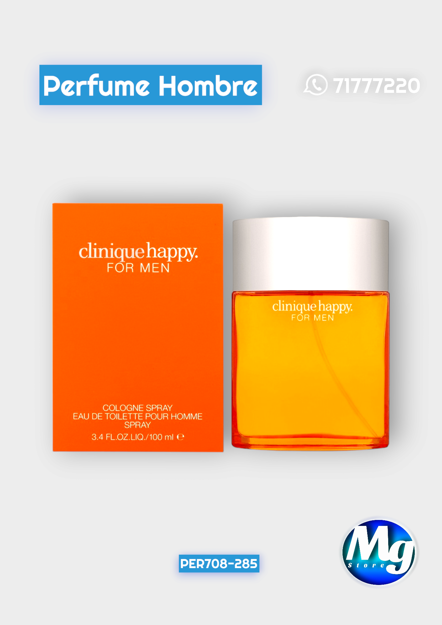 Perfume Clinique Happy For Men 100ml Per 708