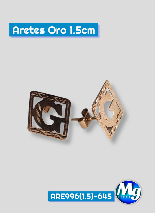 Aretes Letra G Are 996