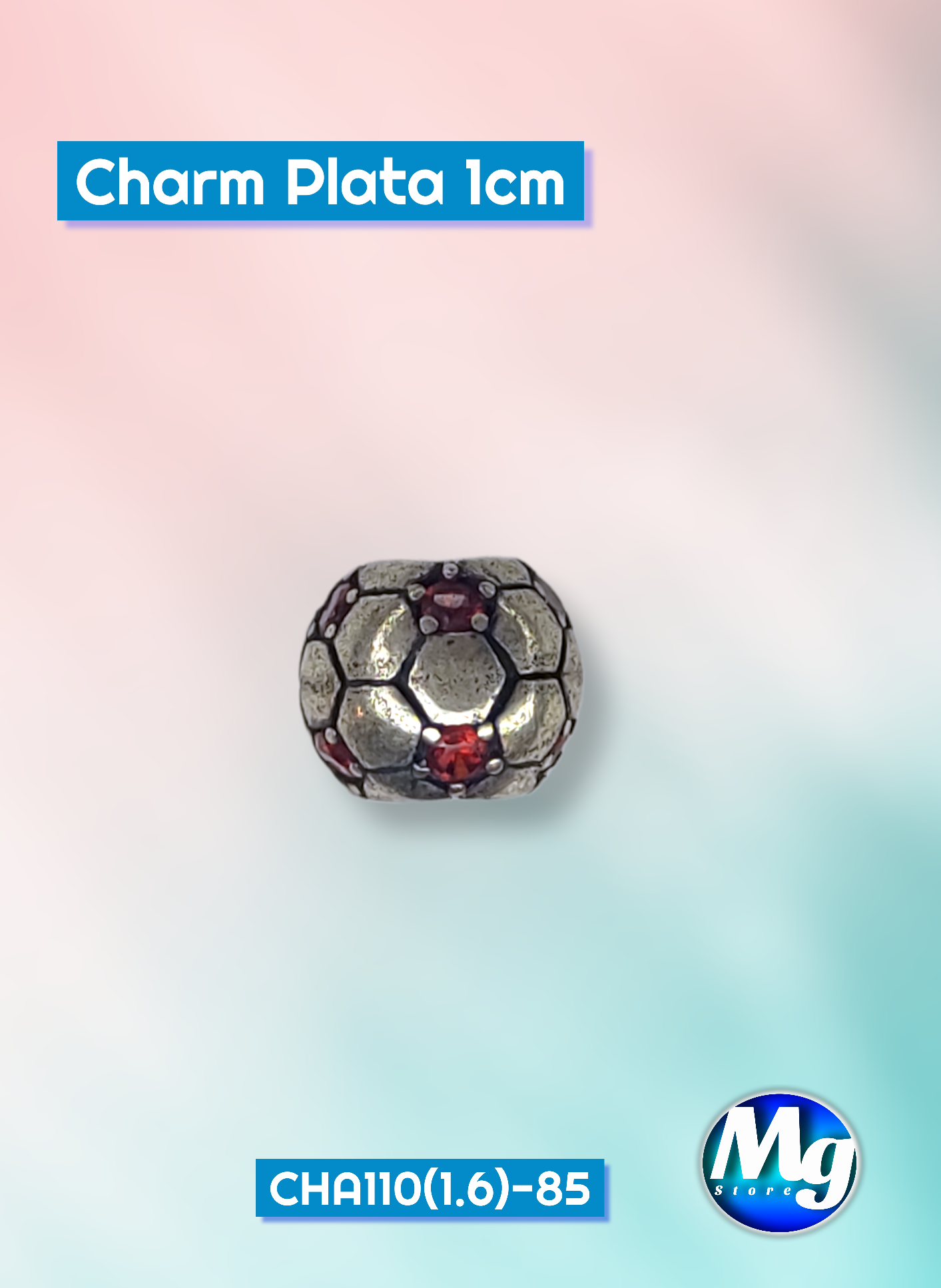 Charm Plata 1cm