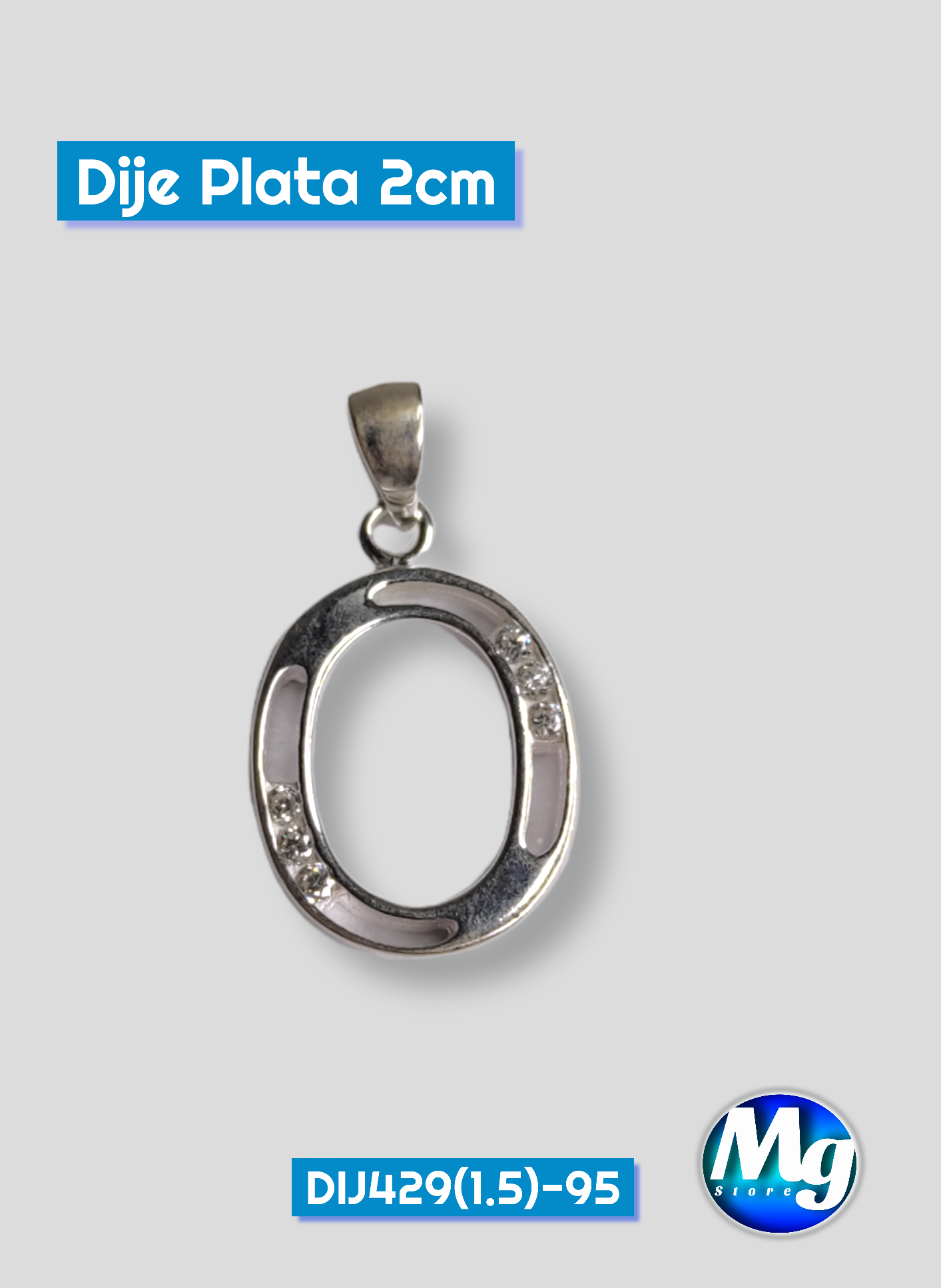 Dije Plata 2cm