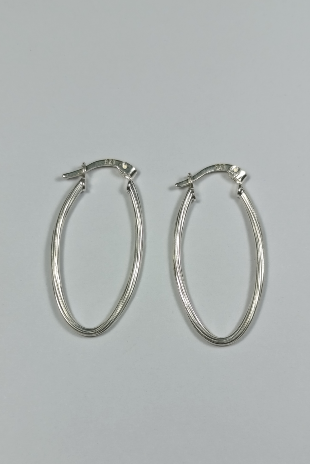 Aretes Plata Argolla Ondulada Are 473