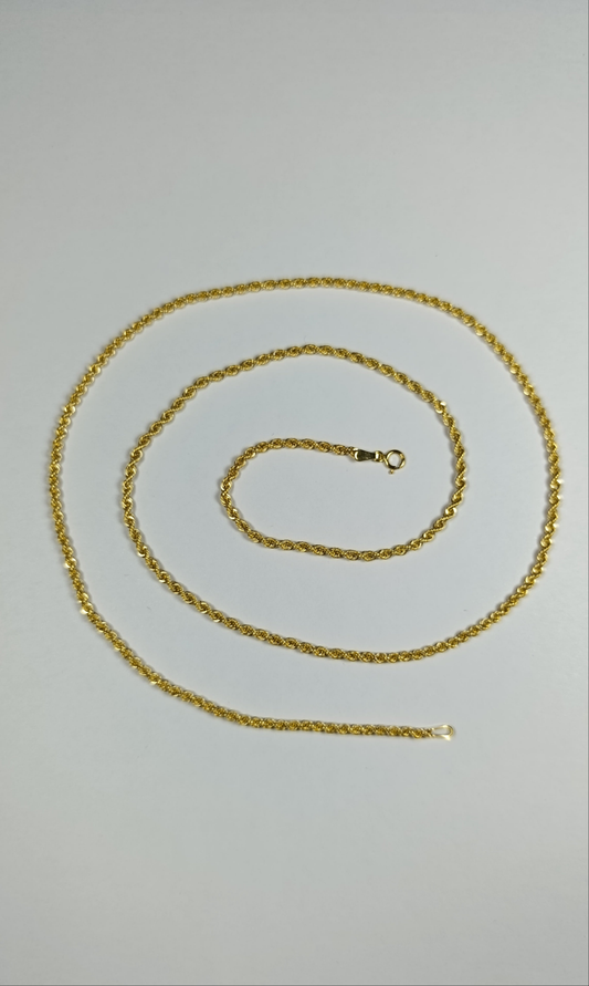 Cadena Oro Cordon Chino 55x03 cm 2602 Cad 938