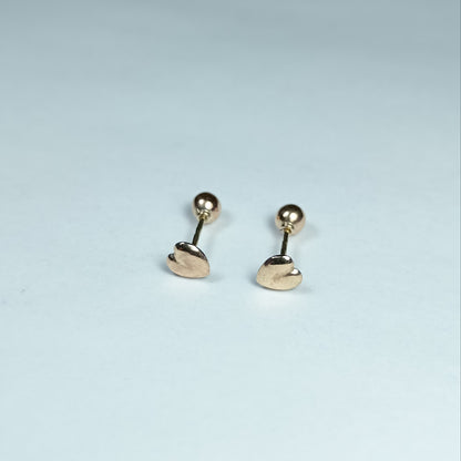 Aretes Oro Forma Corazón Are 632