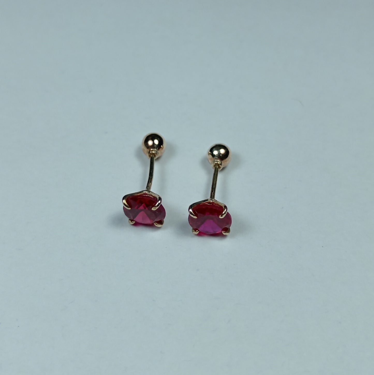 Aretes Oro Chispa Vino Are 641