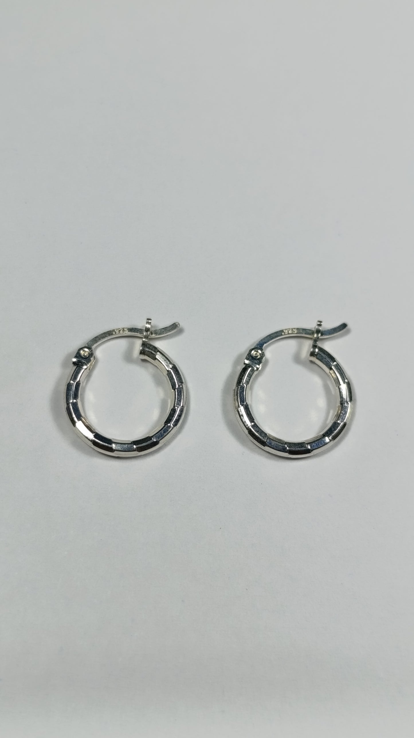 Aretes Plata Argolla Relieve Are 458