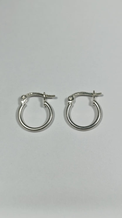 Aretes Plata Argolla Lisa Are 459