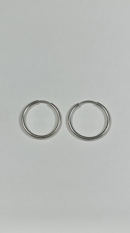 Aretes Plata Argolla Lisa Are 464