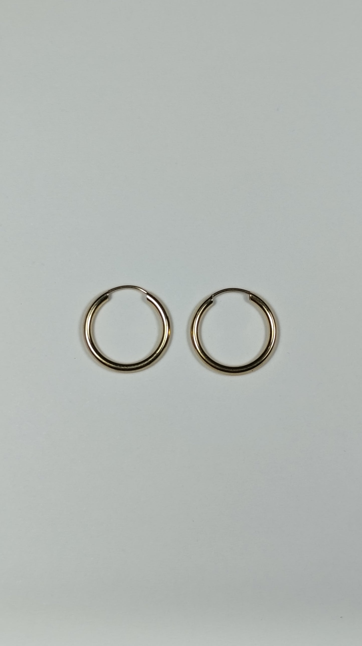 Aretes Argolla Oro Lisa 1.6x1.6 cm  2505 Are 1055