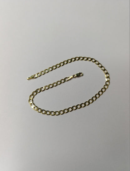 Tobillera Oro Martillada 2605 Tob 1039