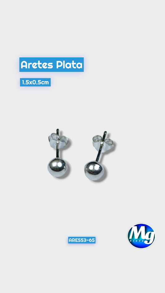 Aretes Plata Pelota Are 553