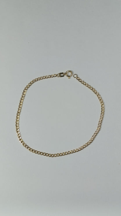 Esclava Oro Martillada 19x0.2 cm 2610 Esc 1030