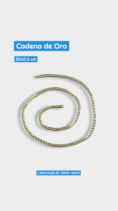 Cadena Oro Martillada 2609 Cad 1042