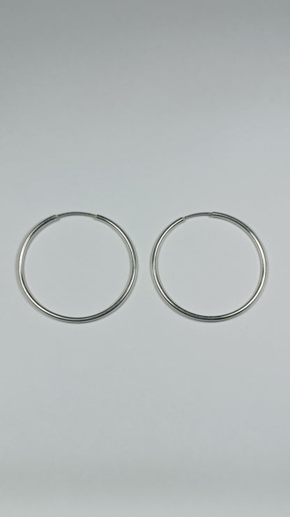 Aretes Plata Argolla Lisa Are 472