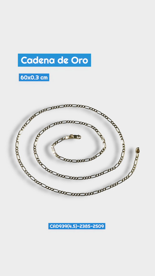 Cadena Oro Cartier 2509 Cad 939