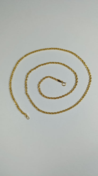 Cadena Oro Cordon Chino 60x04 cm 2602 Cad 1041