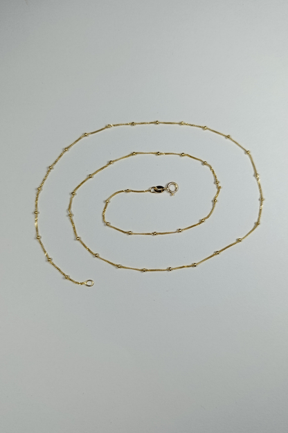 Cadena Oro 10k F Bolas 2505 Cad 968