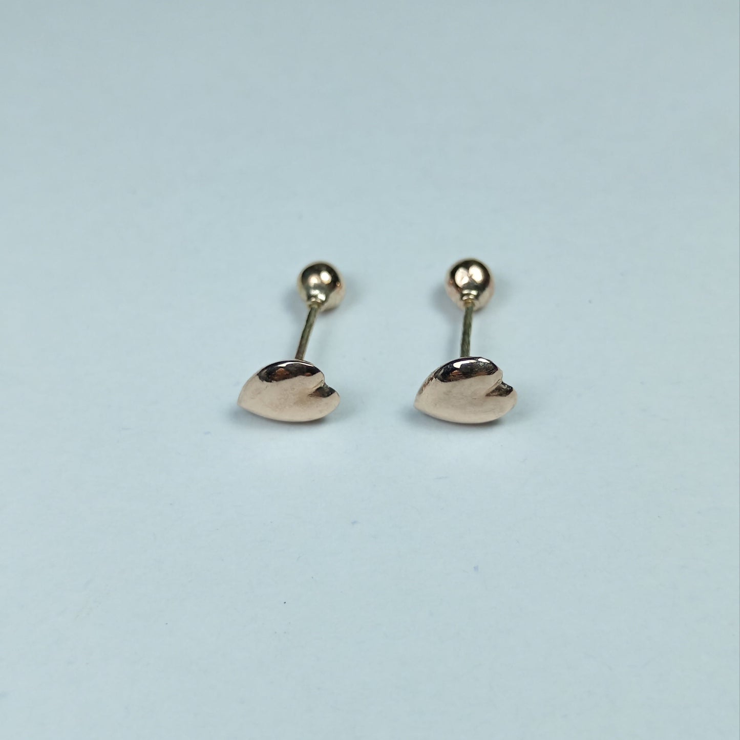 Aretes Oro Forma Corazón 1x0.7 cm 2509 Are 656
