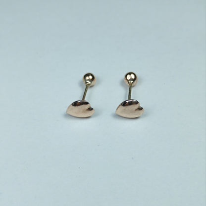 Aretes Oro Forma Corazón 1x0.7 cm 2509 Are 656
