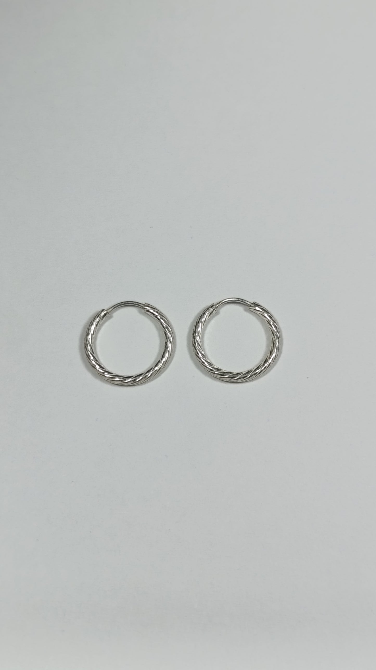 Aretes Plata Argolla Ondulada Are 460