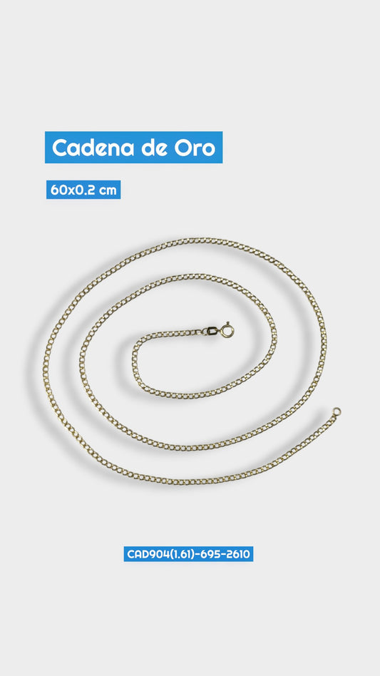 Cadena Oro Martillada 2610 Cad 904