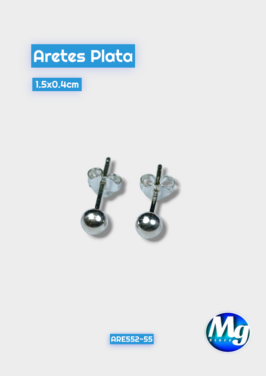 Aretes Plata Pelota Are 552