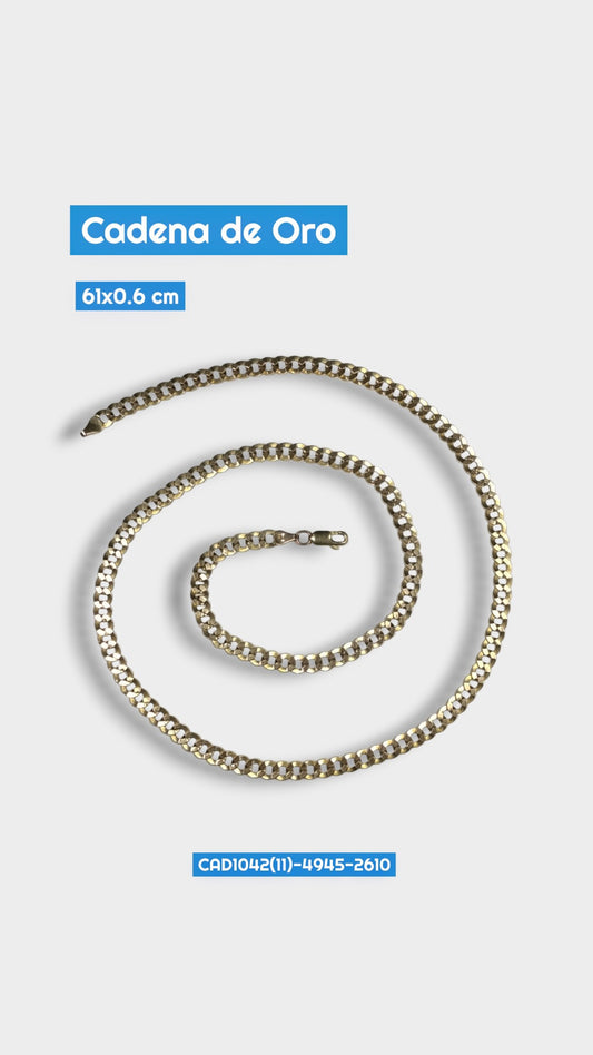 Cadena Oro Martillada 2610 Cad 1042