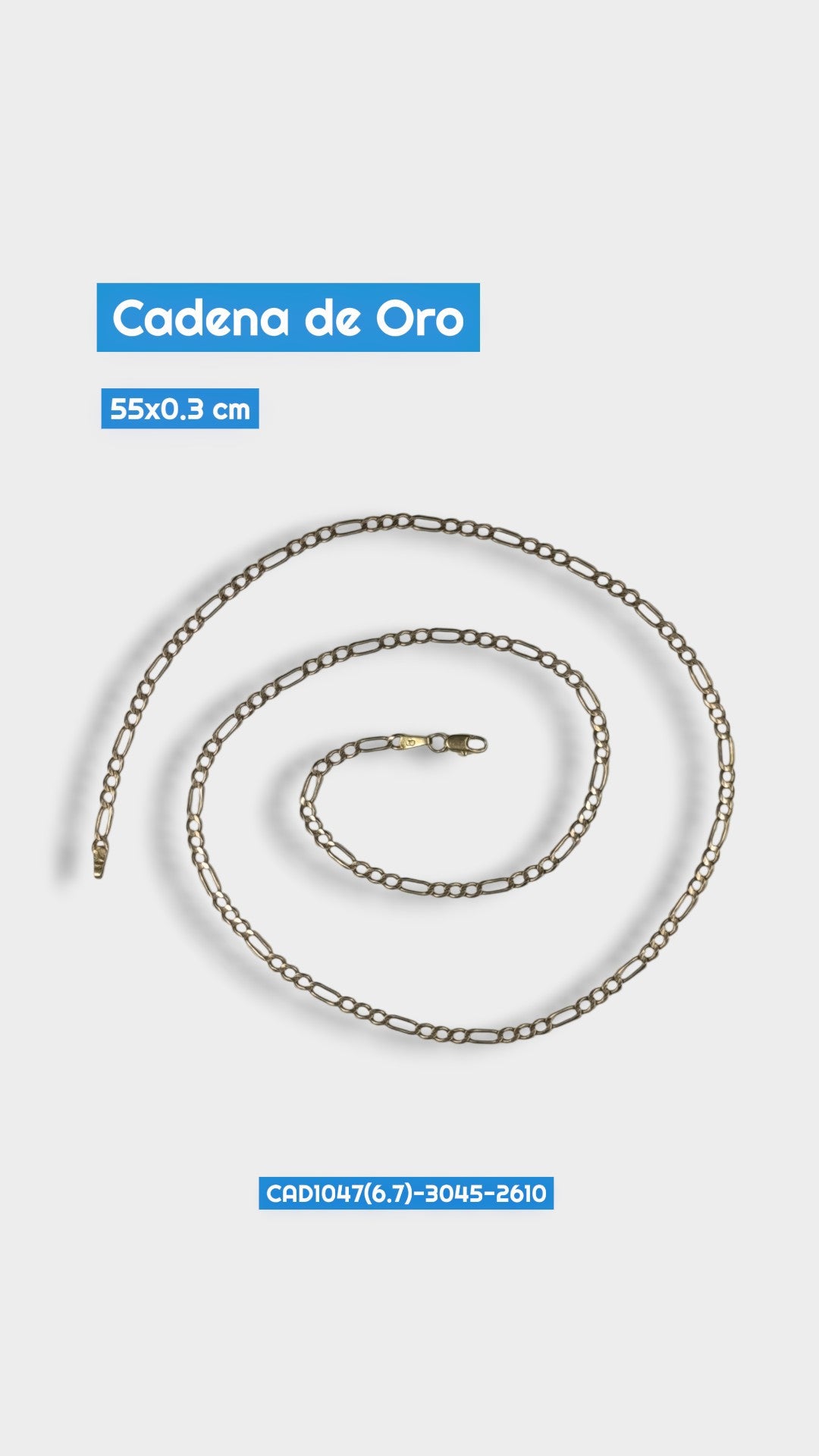 Cadena Oro Cartier 2510 Cad 1047