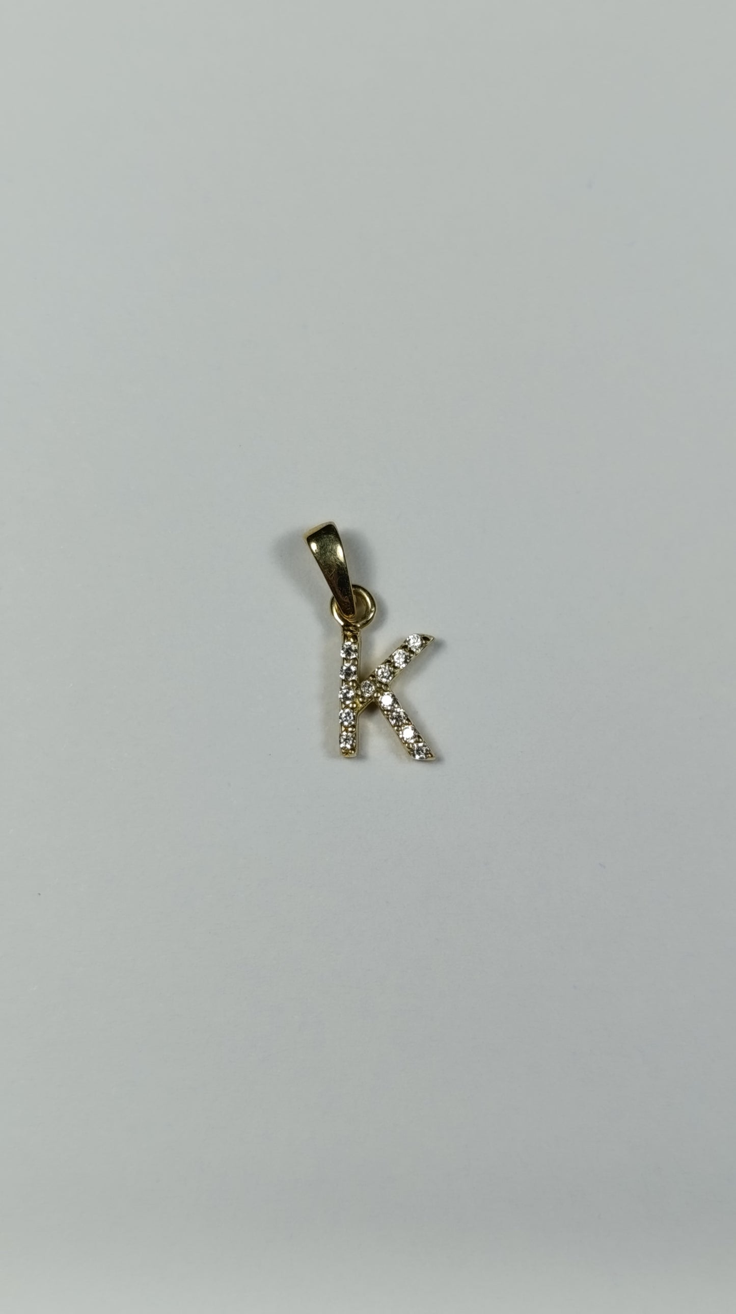 Dije Oro Letra K 1.5x0.6 cm 2505 Dij 649