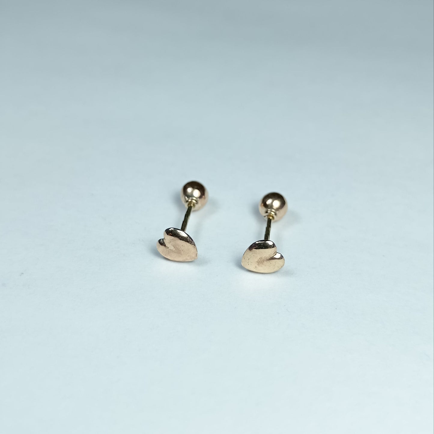 Aretes Oro Forma Corazón 1x0.5 cm 2509 Are 632